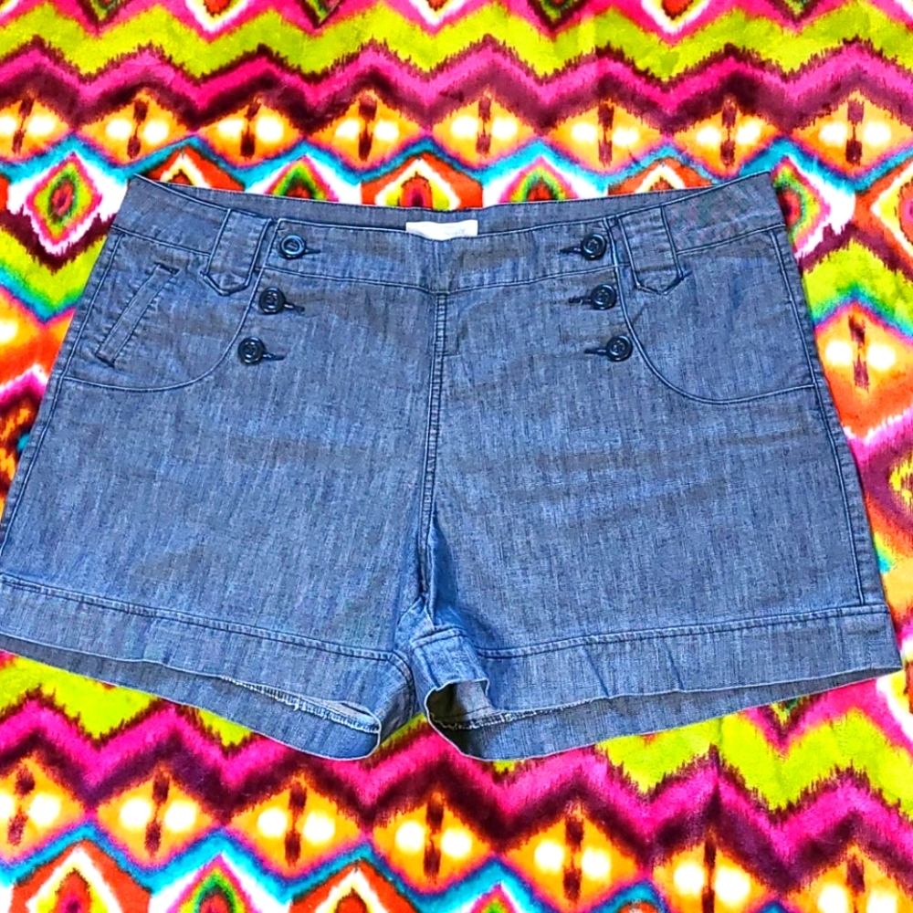Faith 21 Sailor Denim Shorts